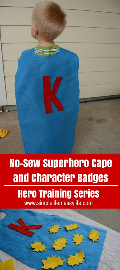 No-Sew Superhero Cape and Character Badges