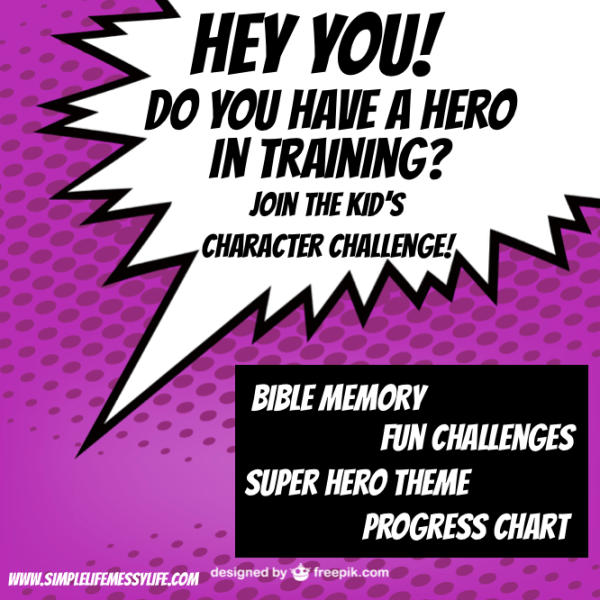 Hero Training! Kid's Character Challenge.
