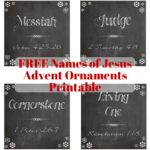 Free Printable Names of Jesus Advent Ornaments - Steadfast Family