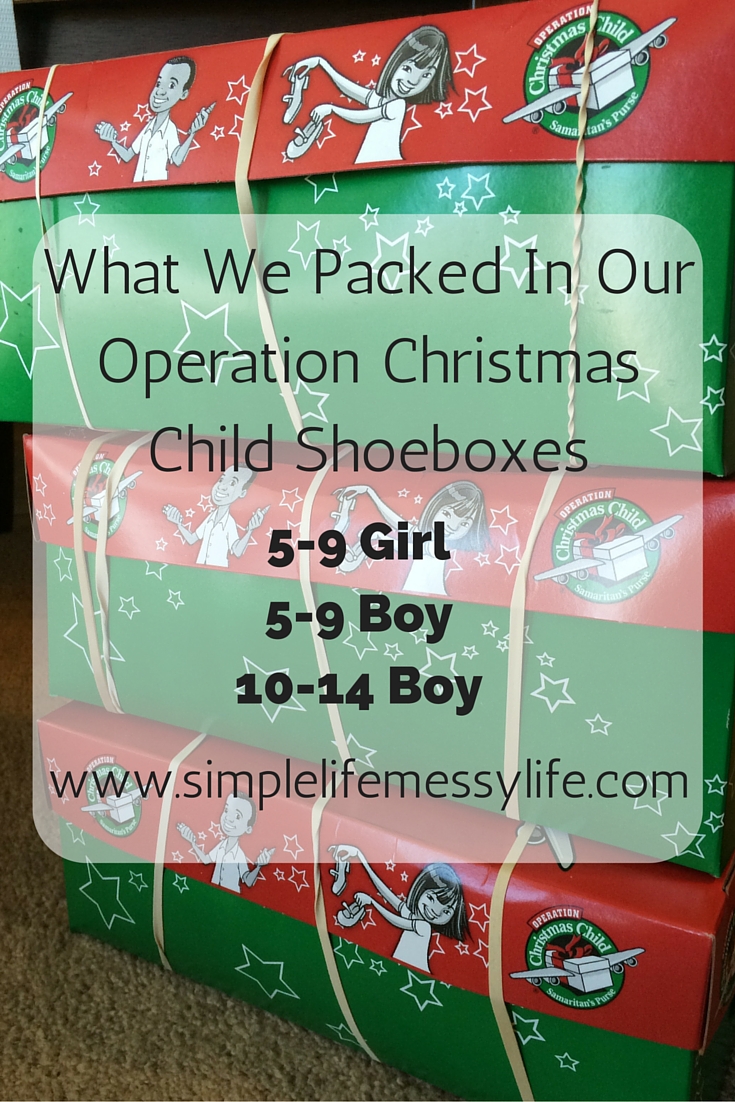 What We Packed In Our Operation Christmas Child Shoeboxes