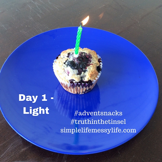 Advent Snacks - day 1 light